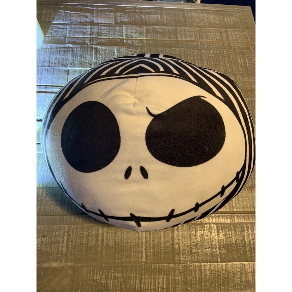 Nightmare Before Christmas 12" Jack Skellington Head Pillow Plushie Halloween